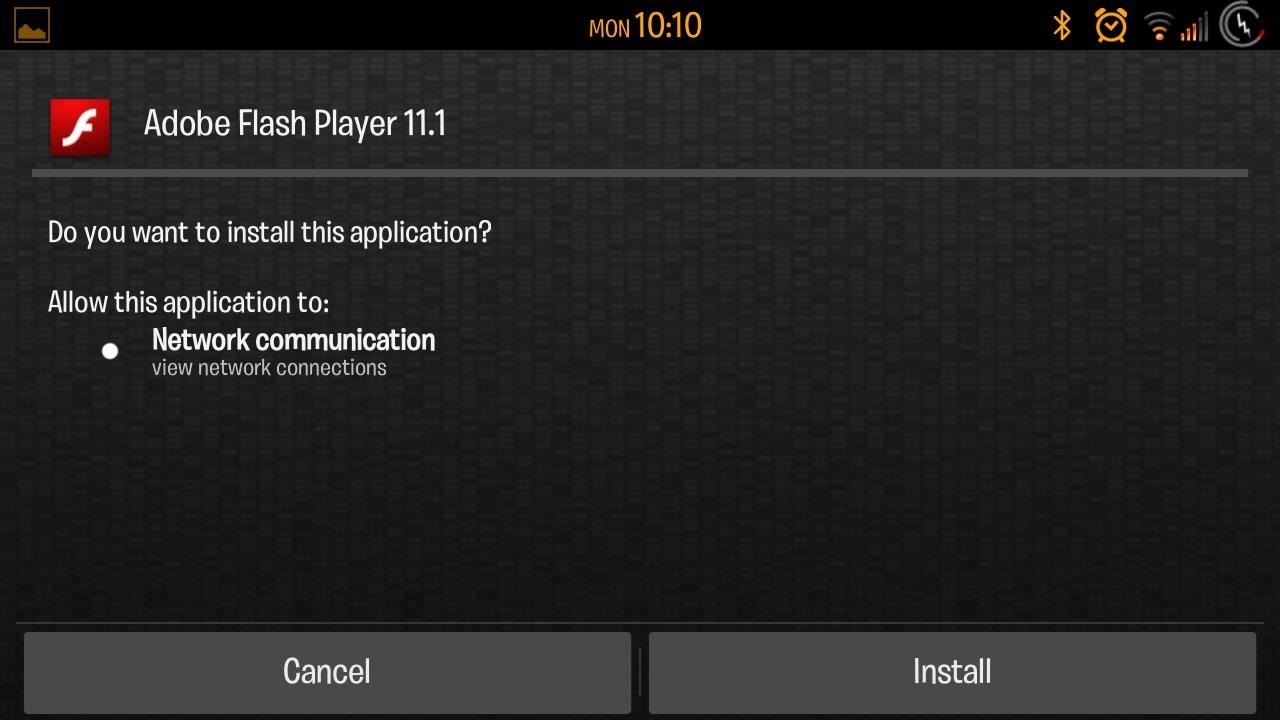adobe flash player 10.1 for android